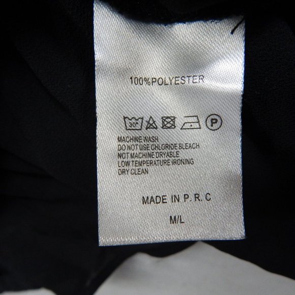 PacSun Womens Fit and Flare Mini Dress Bathing Suit Cover Up Black Size M/L - Picture 10 of 10